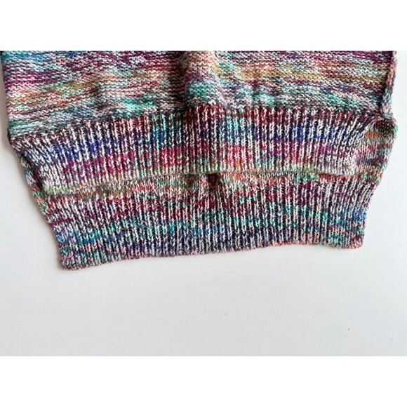 Aritzia WILFRED LE FOU Masako Rainbow Marled Wool Paper Knit Sweater, Size XS - Picture 9 of 14